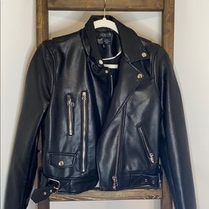 NEVER WORN TRF LEATHER JACKET